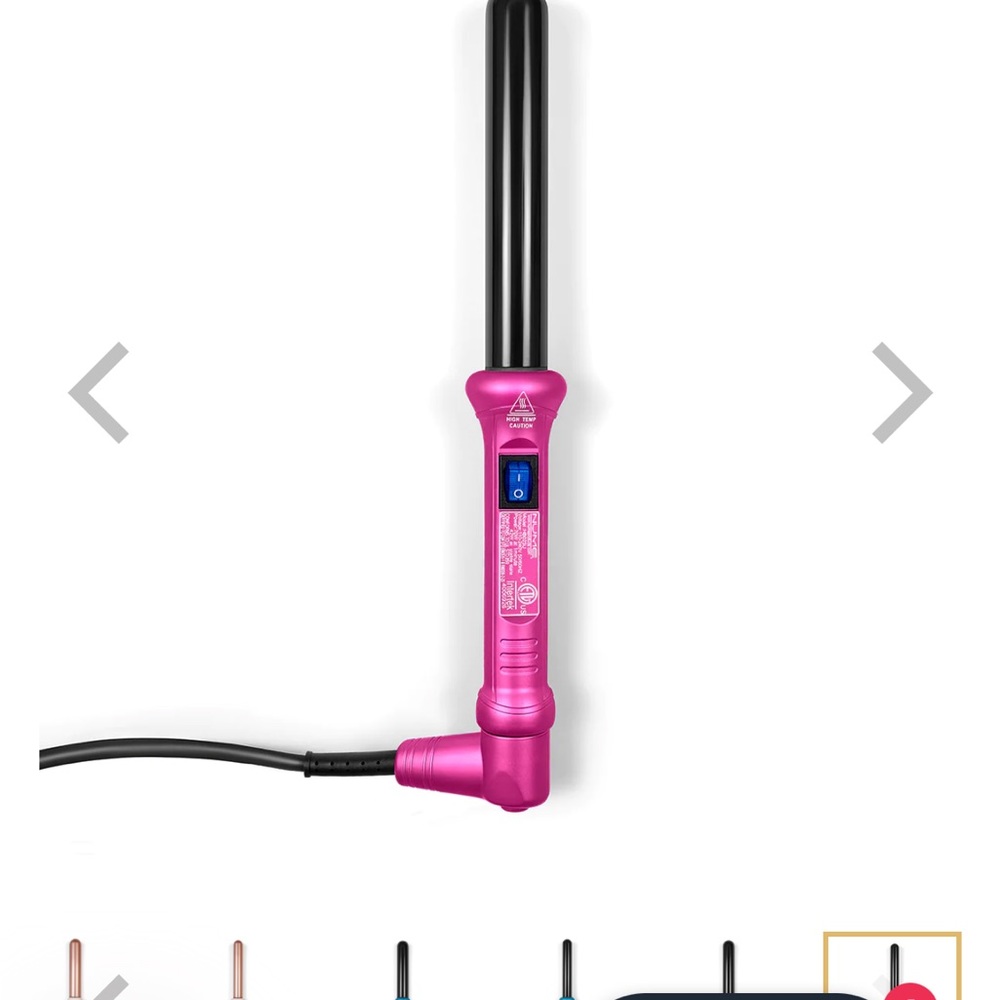 NuMe 25 mm Curling Wand in hot pink